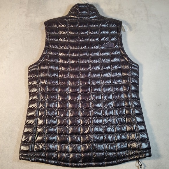 The North Face Puffer Vest Womens L Black Thermoball Quilted Eco Packable Hiking - Picture 2 of 12